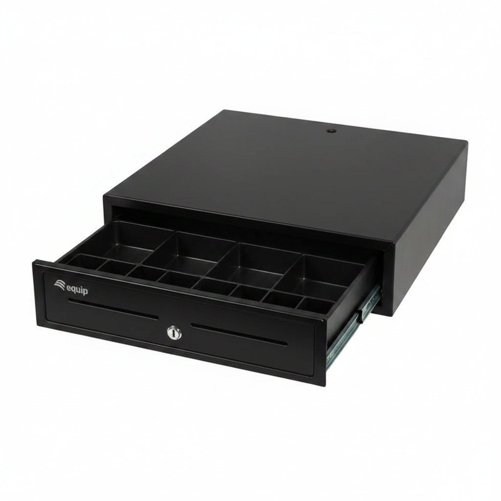 Equip Standard cash drawer 42x40.5x11 4 money/8 coin compartments blac