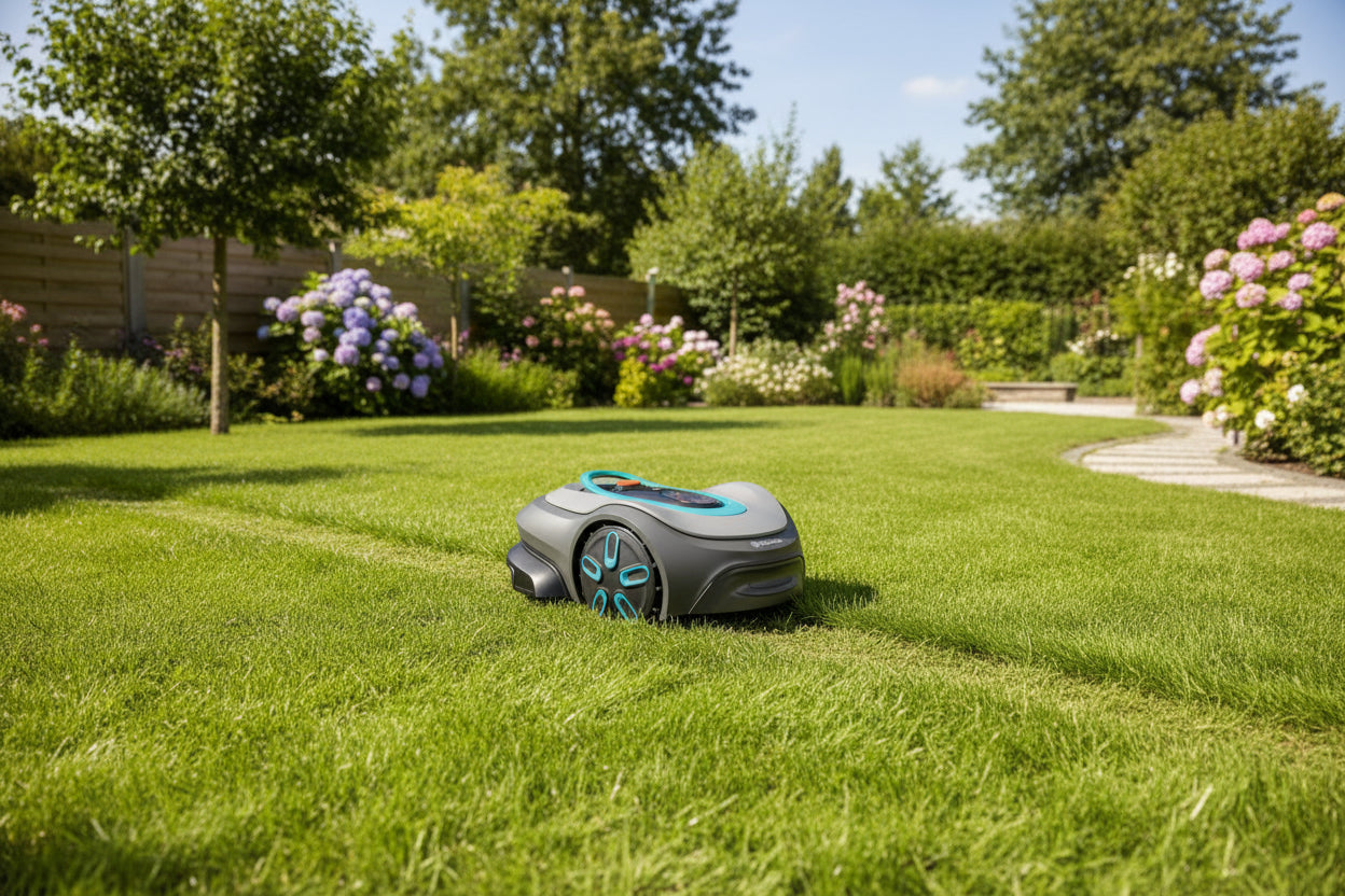 Gardena smart SILENO pro 600 Robotic Lawnmower - 600m² Auto-Mowing with LONA Navigation